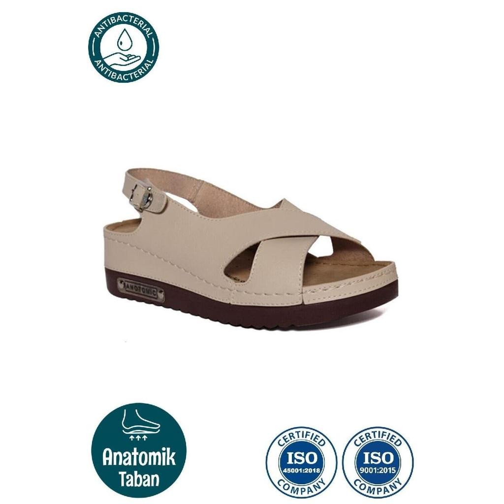 Orthopädische, stilvolle, bequeme Damen-Sandalen mit anatomischer, bequemer Sohle und kurzen Absätzen für den täglichen Gebrauch