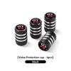 ABP3  4Pcs Aluminum Car Wheel Valve Protection Cap Tyre Dust Cover For Nissan GTR C210 R30 GTS-R R33 R34 GT-R R35 Nismo