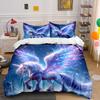 Fantasy Unicorn Trio Set Design Exquisite Three-Piece Bedding Set Gift For Kids And Adults