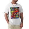 Rainbow cats acrylics TShirt Plus Size Short Sleeve TShirt