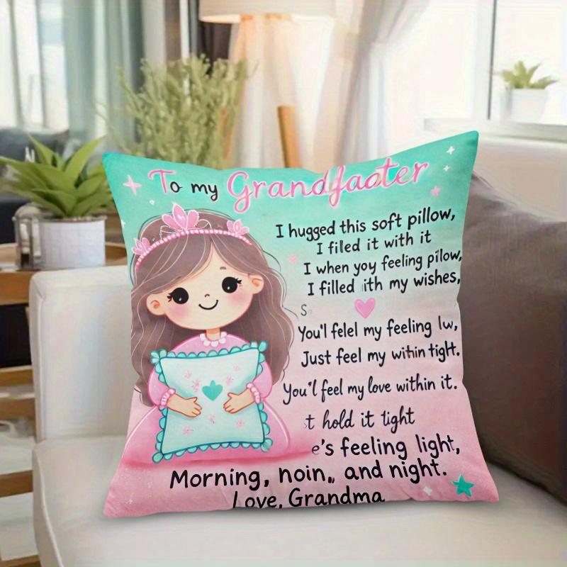 1Pc, Pillowcase Sharing Love, Sofa Living Room Office Home Decoration-Machine Washable (Double-Sided Printing, No Pillow Core)