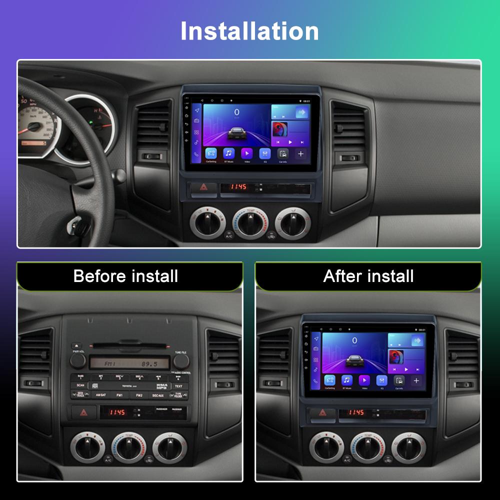 

Автомобильный радиоприемник REAKOSOUUND 2 Din Android 12 для Toyota Tacoma 2005-2013, мультимедийный GPS-навигатор, Wi-Fi плеер, Carplay, авто стерео