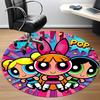 1PC Powerpuff Girls Office Round Rug Perfect for Office Non-Slip Backing, Decorative Floor Mat yy250916073