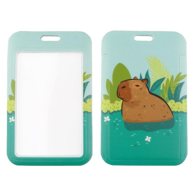 Cartoon Capybara Duck Cute Lanyard For ID Credit Bank Card Cover Badge Holder Phone Charm Key Lanyard Keychain Accessories