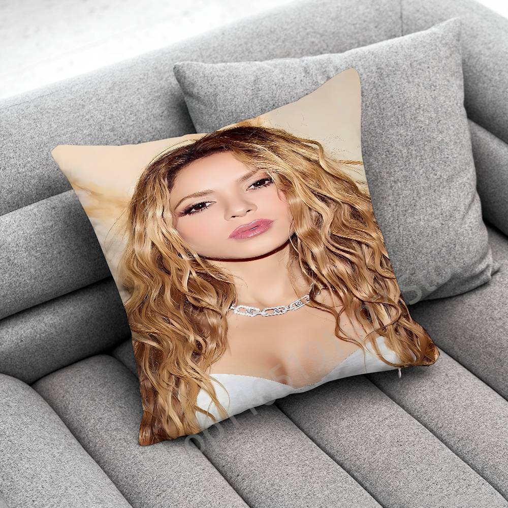 Singer S-Shakira Throw Pillow Case For 45cm 40cm 30cm 50cm 55cm Square Home Pillowcase Case