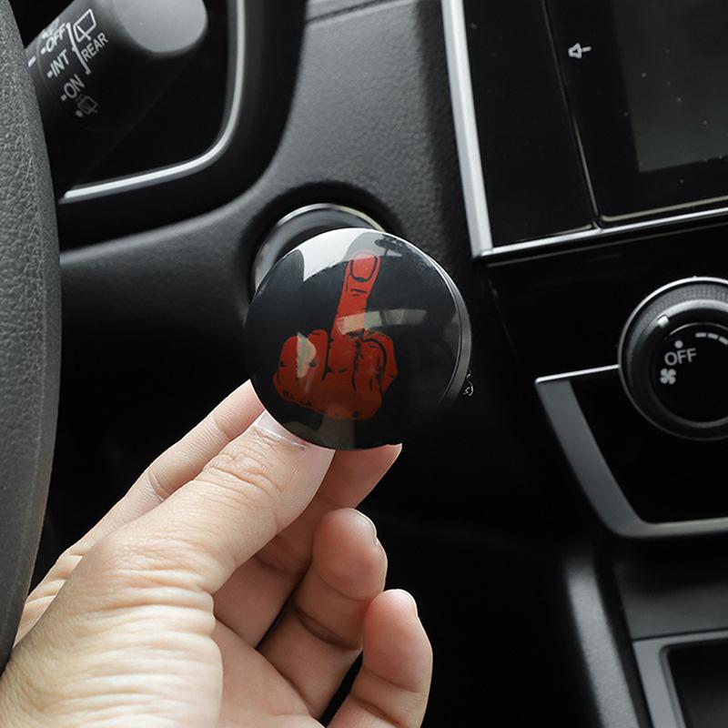 1ks Nálepky ochranného krytu spínače zapalování motoru zapalování Start Stop