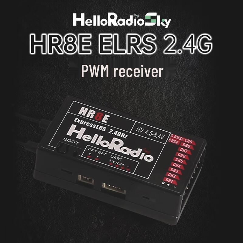 

HELLORADIOSKY HR8E ELRS 9-канальний PWM приймач