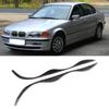 Carbon Fiber Headlight Eyebrows Trim Sticker Fits for E46 323i 328i 330i 325i 19992004