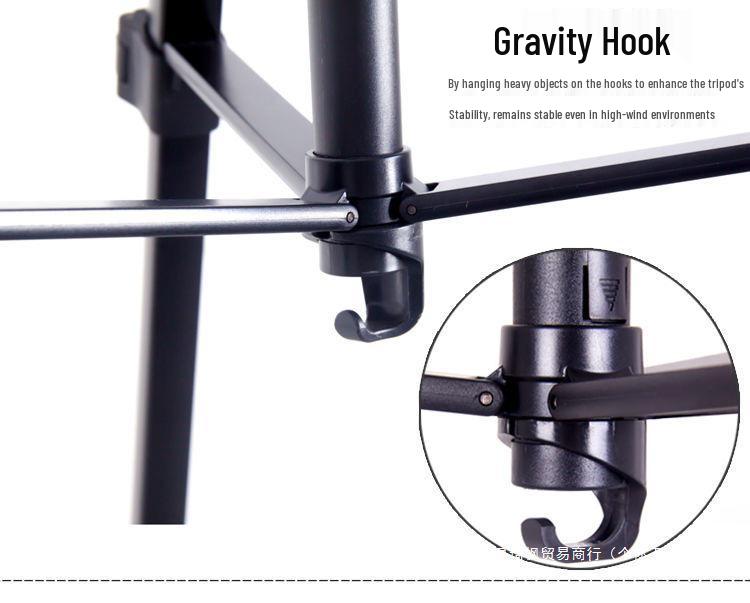 Aluminum Alloy DSLR Camera & Phone Tripod for Selfies, Videos, Photography, and Live Streaming.