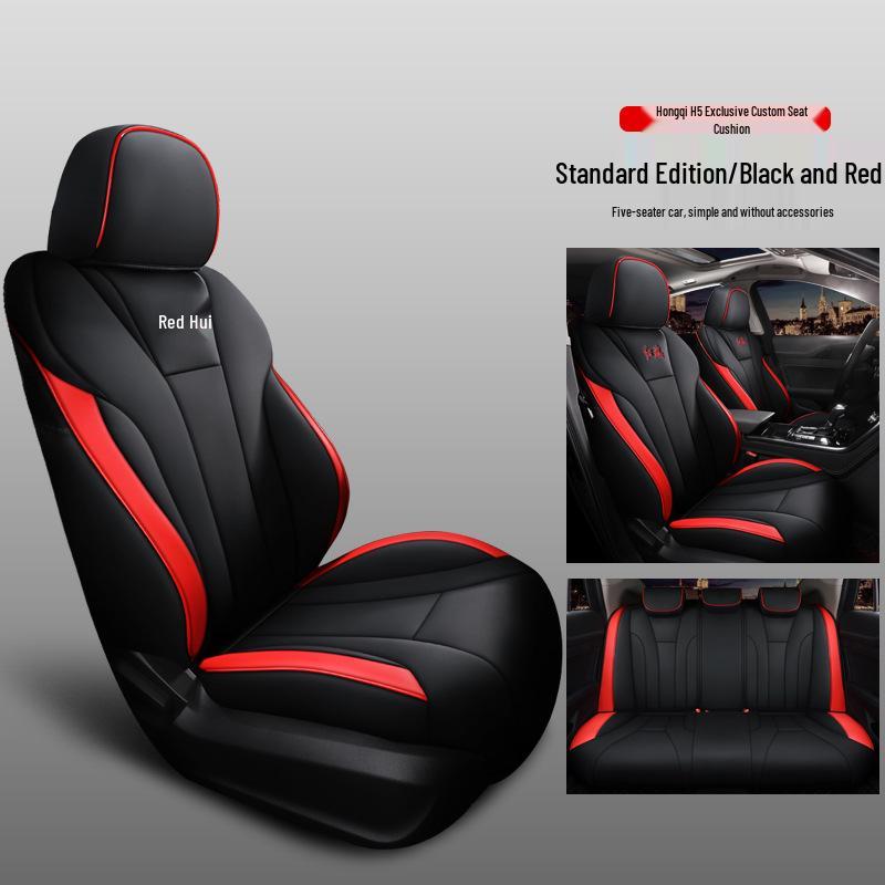 Original Leather Car Seat Cover for Hongqi H5 - Universal Fit, Full Coverage, All-Season, Five-Seat