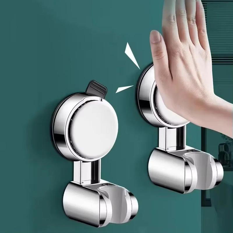 Universal Shower Head Holder Punch-free 360° Adjustable Suction Cup Wall Mounted Handheld Shower Holder Bathroom Accessories New