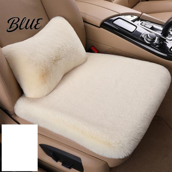 Car Interior Accessory Soft Fluffy Cushion Set Plush Seat Luxury Thickened Washable Non-Fading Protector Winter