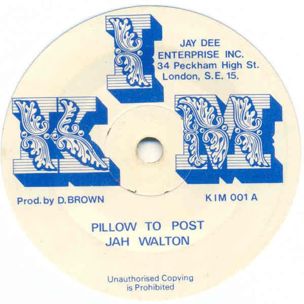 

7inch Record JAH WALTON Pillow To Post KIM001 KIM 1978 UK Reggae Ska Dub Used