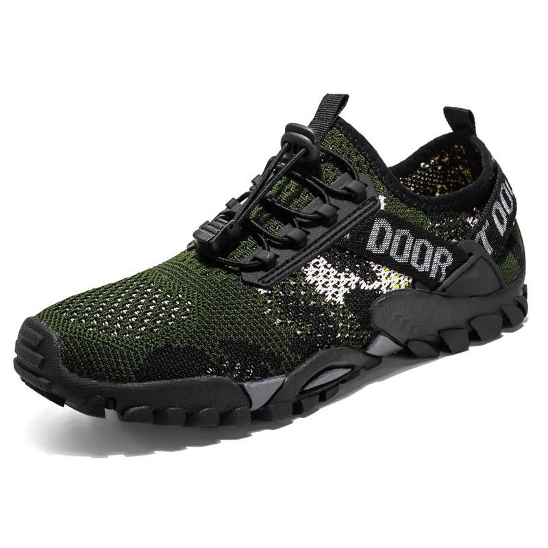 

Men s large-size outdoor hiking shoes Men s sports creek shoes Beach water shoes Cold sticky fly-woven casual men s shoes 45