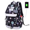 Female Backpack for Middle School, Junior High School, High School, Korean Version, College Student, Printed Backpack, Travel Backpack, Computer Bag