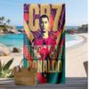 Cristiano Ronaldo Printed Beach Towel Quick Dry Soft TowelPortable Large Rectangular Beach Blanket for Travel Swimming Pool