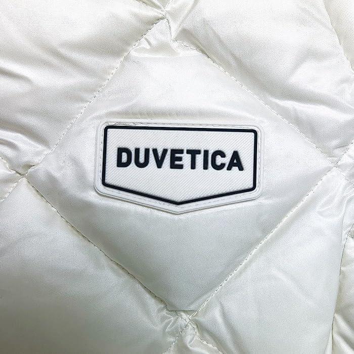 DUVETICA Long Down Down Beautiful Coordinates Women's Jacket, Slimming, Leg-Lengthening, Waist-Striking, Parka, Coat, Outerwear, Black, White,