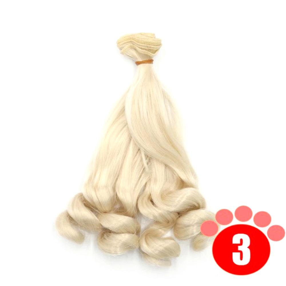 

20*100 см 1/3 1/4 1/6 SD/BJD кукольные волосы термостойкие волокна вьющиеся парики модный парик BJD 03