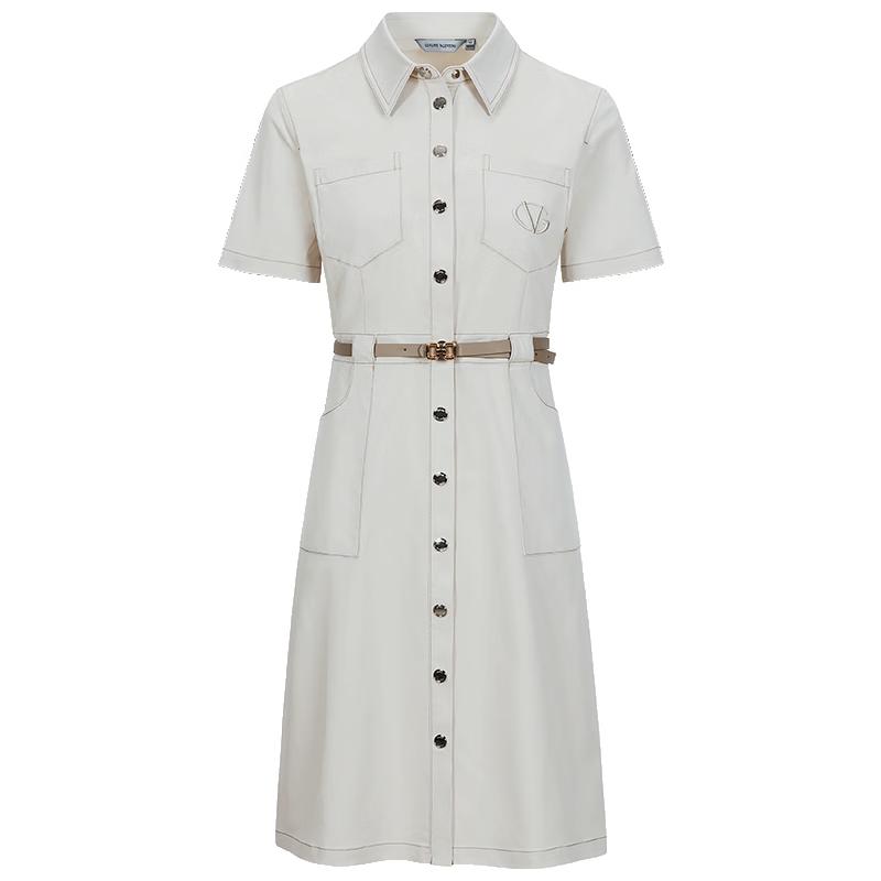 

GIOVANNI VALENTINO Women s Summer Short Sleeve Slimming Polo Dress M