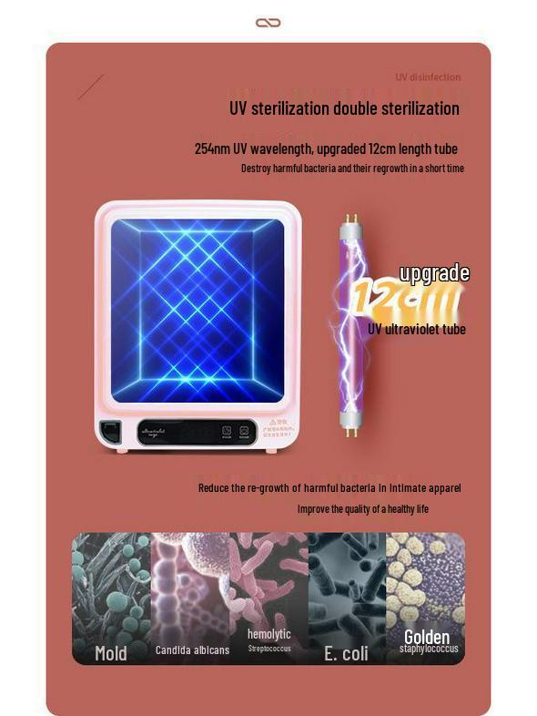 Compact UV Underwear Dryer & Disinfection Box for Home Use