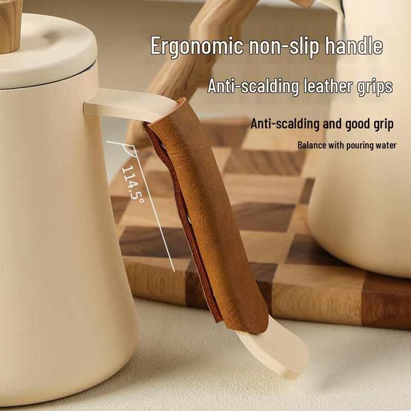 Gooseneck Drip Coffee Pour Over Kettle, 600ML Hanging Ear for Home Brewing
