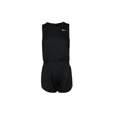 Logo Schnelltrocknender Lauf-Sport-Overall Damen Overall Schwarz AQ5116-010