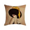 Character Linen Throw Pillow Cover Printed Car Sofa Bed Cushion Cushion Pillow Cover Home Furnishings