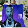 1pc Blanket Jul  Rapper Print Design, Lightweight Blanket for Sofa, Bed- Soft &Warm, Gift for All Seasons Like Christmas, Halloween
