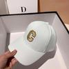 Women's & Men's Large Brim Duckbill Baseball Cap - Korean Letter 'R' Design, 2024 Spring/Autumn Fashion, Slimming and Small Face Effect.