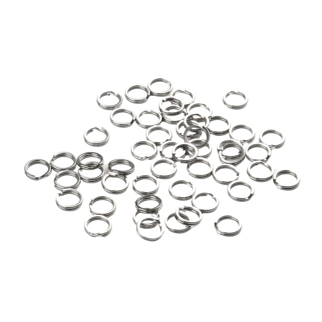 Practical Stainless Steel Fishing Connector Split Ring for Hard Bait Lure