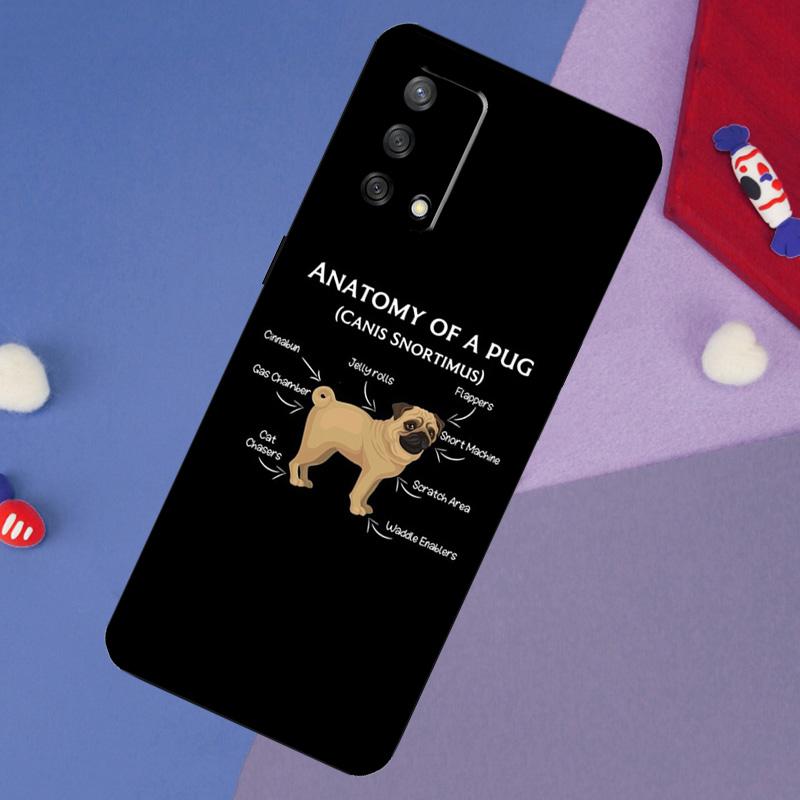 

Cute Pug Dog Case For Oppo A6 Pro A5 A18 A38 A58 A78 A98 A54 A74 A94 A17 A57 A80 A60 A40 A96 A76 A16 A15 OPPO A60 5G