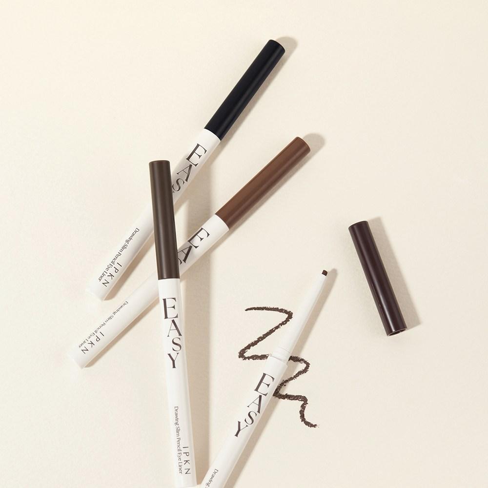 IPKN Easy Drawing Slim Pencil Eyeliner 0.13g, No. 04 Ash Brown, 1 pc.