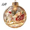 Festive Party Decorations Glowing Christmas Story Ornament Light‑Up Mini Holiday Scene Hanging Ball with Warm Tree Ornaments LED Light Clear