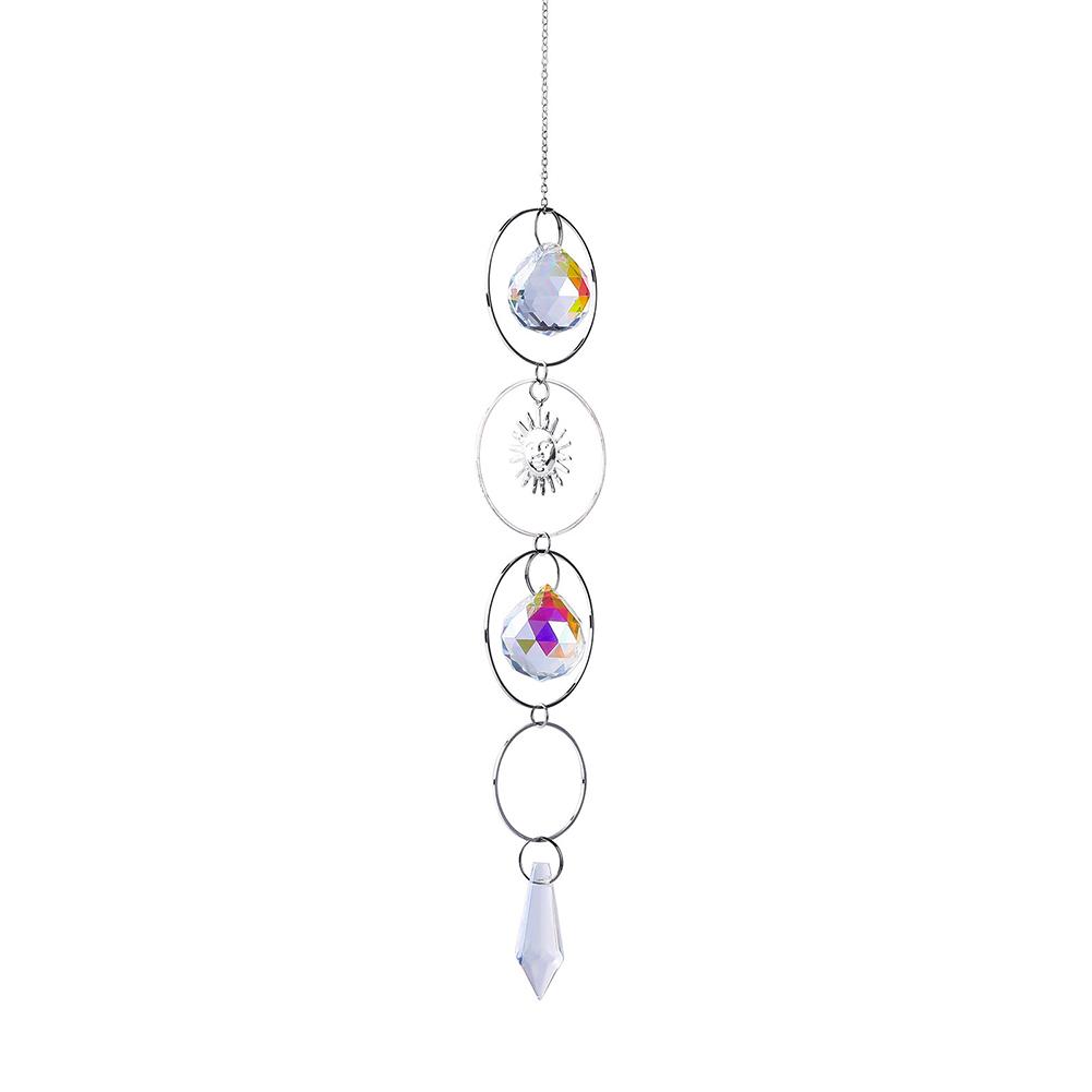 Lotus Star Moon Sun Catcher Celebration Decor DIY Installation Enchanting Light Displays Sturdy Metal Chain For Christmas