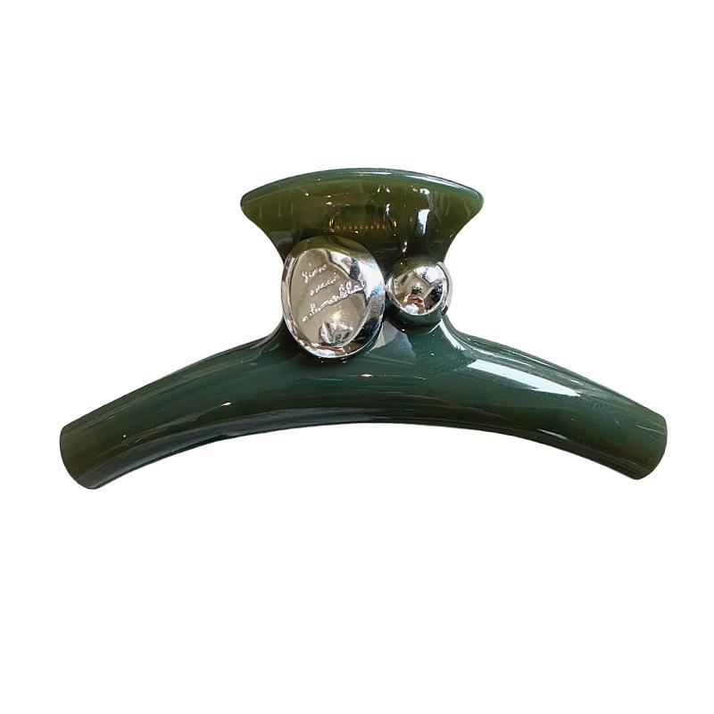 Hair Accessories Women's Large Grab Clip Fashion Temperament Simple Hair Grab Shark Clip Acrylic Disc Hairpin Hairpin Headgear