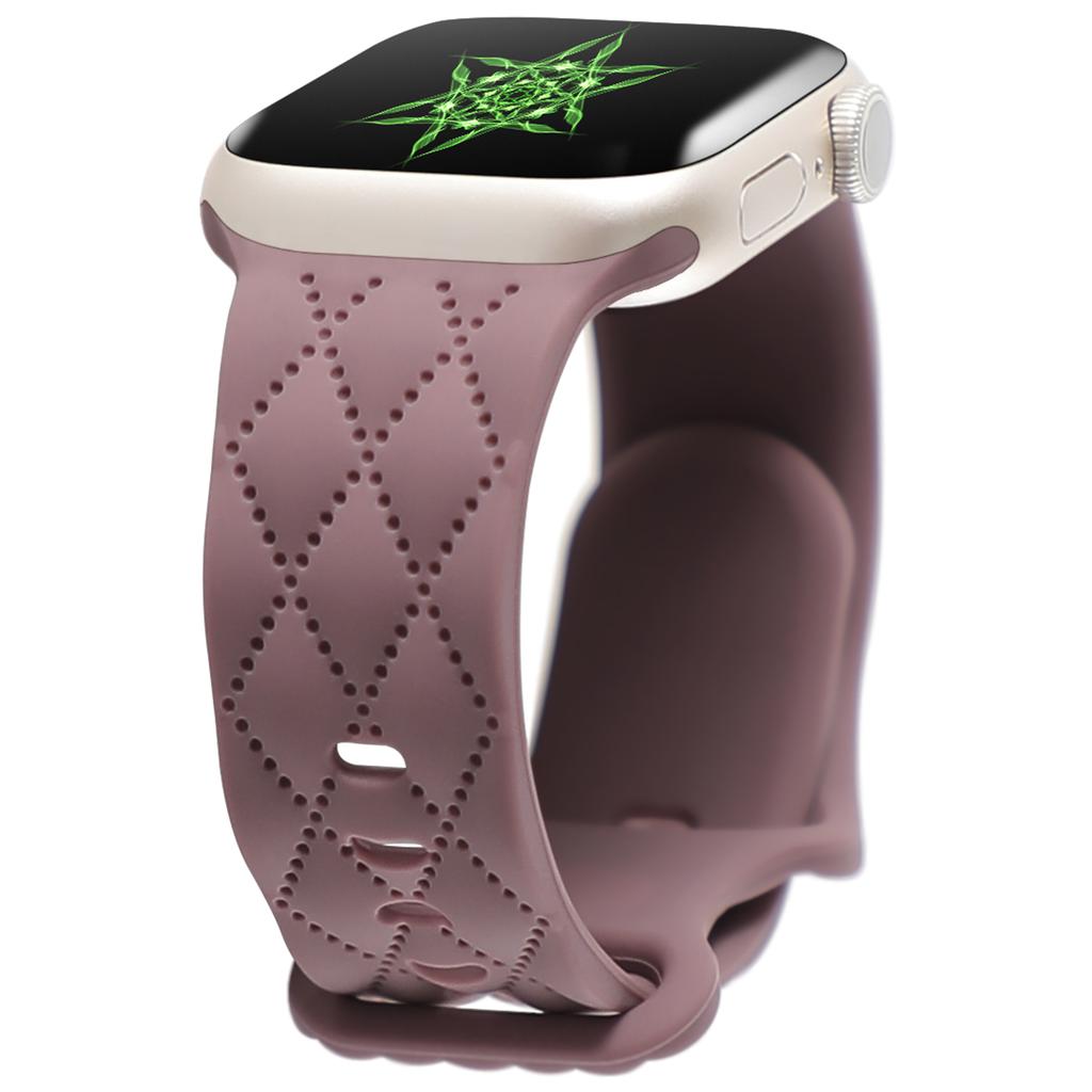Straps For Apple Watch Band 44mm 42mm 45mm 41mm 49mm 40mm Engraved Silicone Bracelet Correa Iwatch Series 8 9 SE 7 6 5 4 3 Ultra