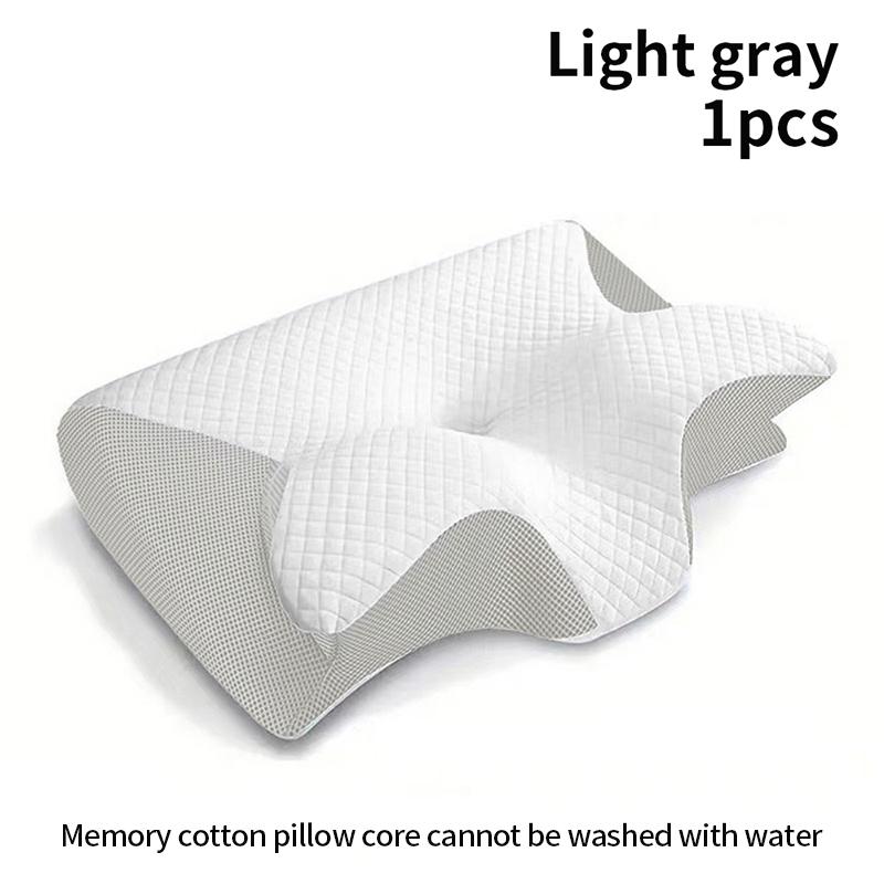 Ergonomic Memory Foam Pillow 2 In 1 Help Sleep And Protect The Neck Cervical Orthopedic Travel Neck Pillow For Sleeping For Home