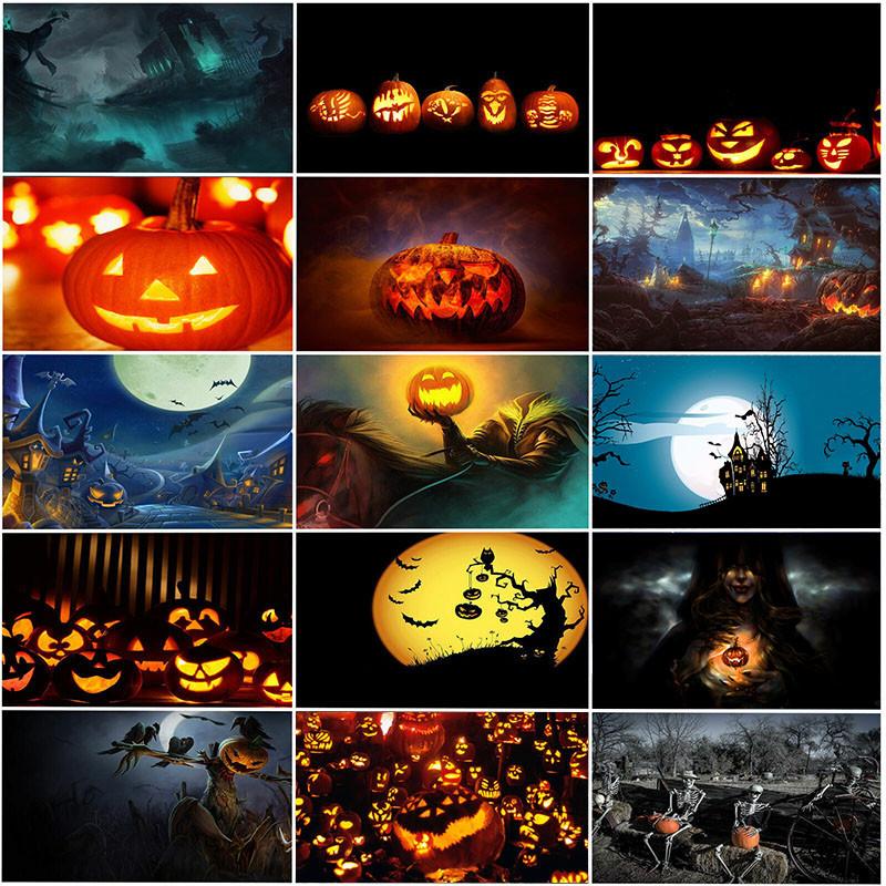 Halloween Cemetery Backdrop for Birthday,Youngsters Shower,Graduation Party Decor,Photography Background,Halloween Decor