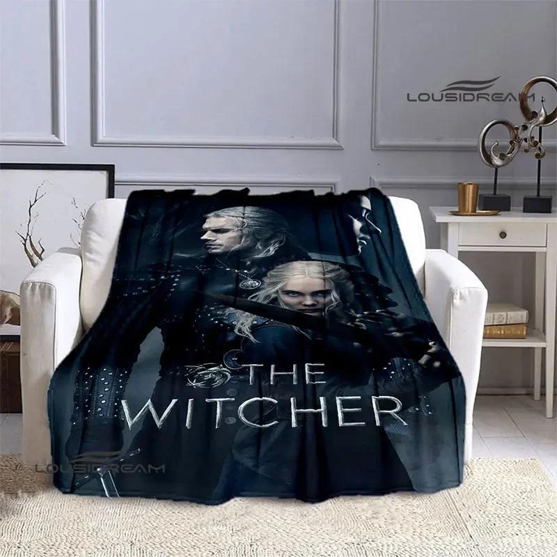 W-Witcher game Printing blanket Flange Warm blanket picnic blanket Home travel blanket bed linings Birthday Gift picnic blanket