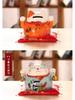Large Ceramic Lucky Cat Ornament: Creative Piggy Bank & Home Decoration Gift