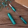 MOONMAN T1 Handmade Resin Fountain Pen, Large Capacity Piston Filler, Fine Nib with Aluminum Alloy Barrel