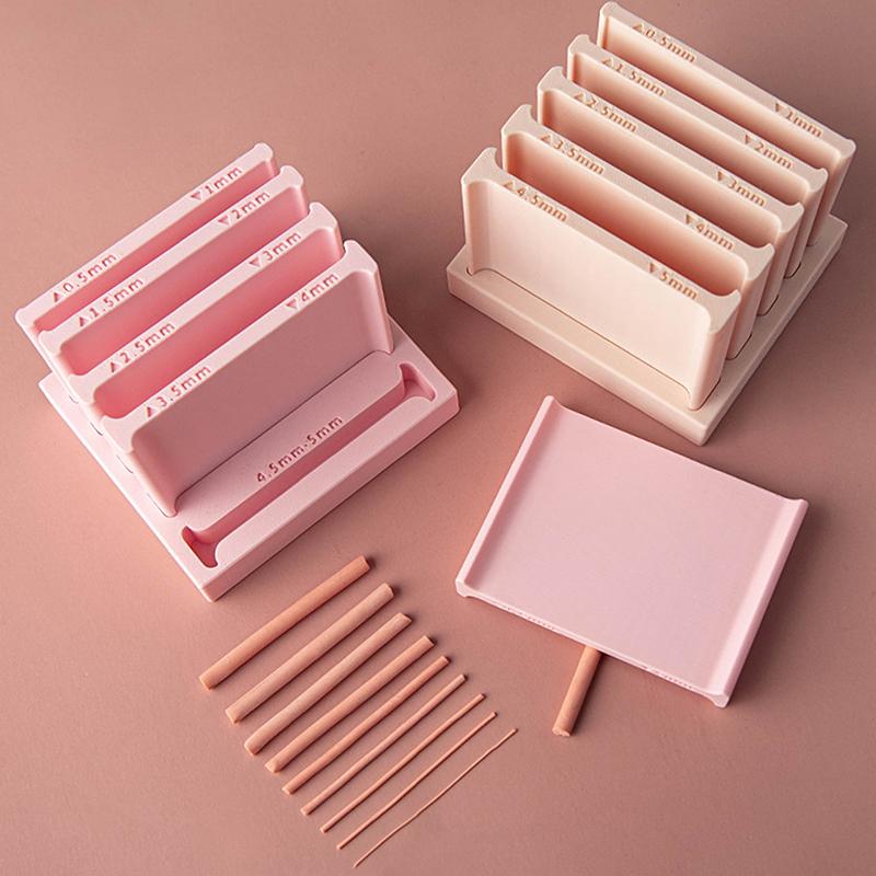 0,5-5 mm Mjuk Lerstång Valstransar DIY Handrullad Lerstång Vävda Örhängen Armband Hänge Tillverkning Polymerlera Verktyg