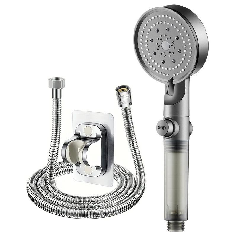 Five-speed High-pressure Shower Head PP Cotton Filter Home Bathroom Shower Bathroom Accessories Set
