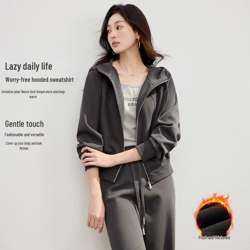 

Handu Yishe Women s Hooded Fleece-Lined Sweatshirt S