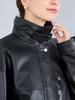 Cohen Leather-Like Vintage Blouson with Boa Collar, 76606000021, 0900, BLACK (09), FREE
