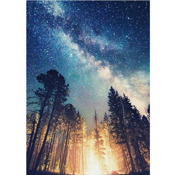 5D-Diamantgemälde, Sternenhimmel-Landschaft, runder Strass-Diamant, Stickerei, Landschaft, Kreuzstich