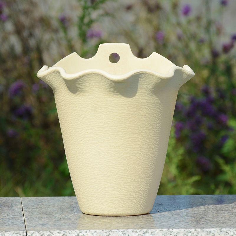 Vibrant Plastic Hanging Planter For Garden Or Balcony Wall Flower Pot Decoration