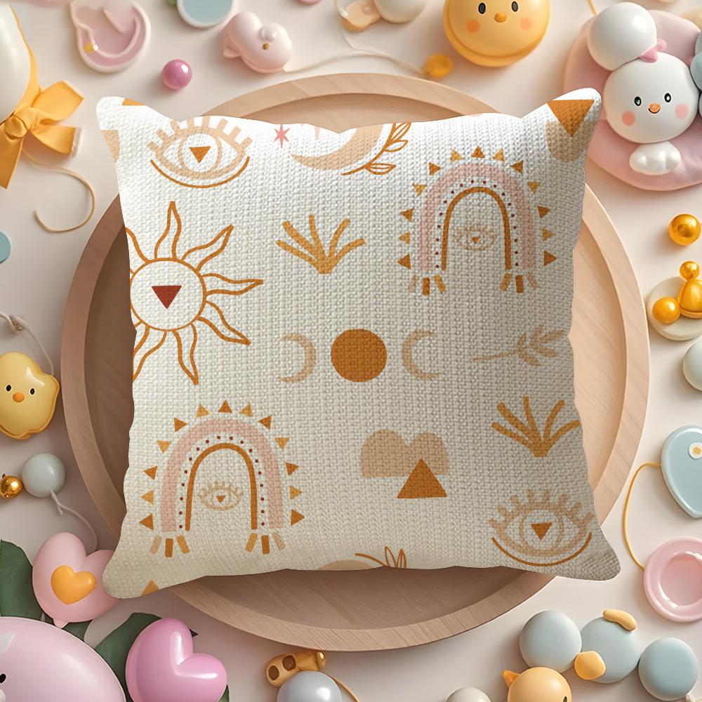 Abstract Boho Pattern Pillow Case Pattern Printed Pillowcase For Living Room Sofa Cushion Cover Bedroom Decor