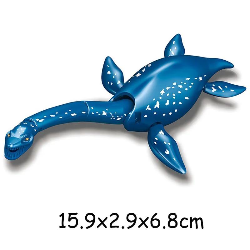Sea World Animals Adventure Mosasaurus Plesiosaurus Hai Modell Byggeklosser Enlighten Actionfigur Klosser Leker For Barn