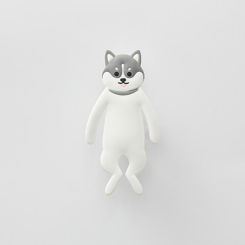 Flexible Animal-Shaped Adhesive Hooks - Cartoon Design, Traceless, and Multi-Functional for Kitchen Storage